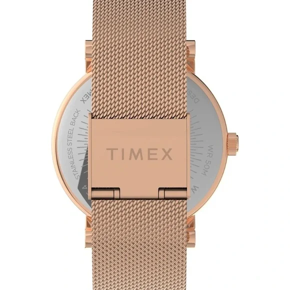 Timex Rose Gold Mesh Watch with Sparkling Dial - Picture 2 of 7